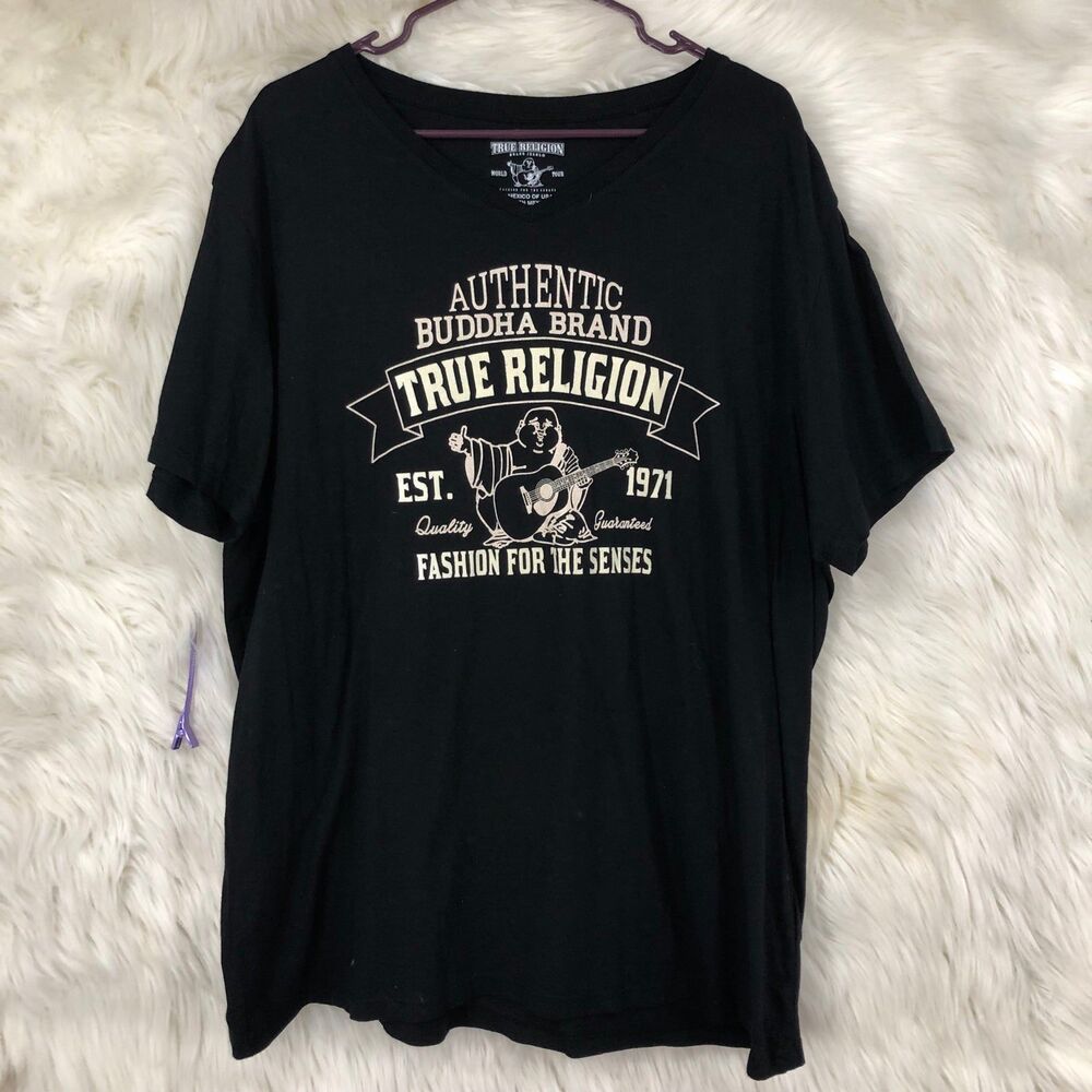 Men’s True Religion T-Shirt; Authentic Buddha Brand SZ XXXL